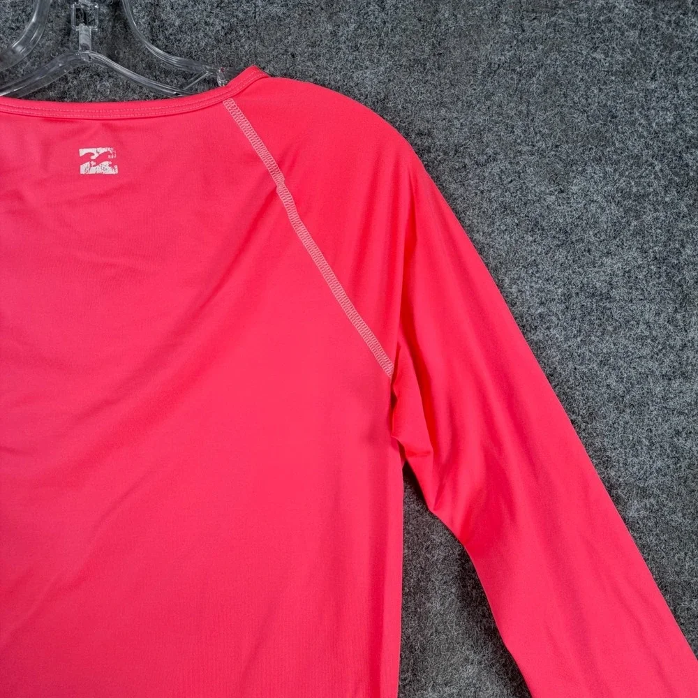 Billabong Rash Guard Swim Shirt Womens Coral Reef Bare Lady Long-Sleeve Crewneck